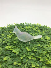 Load image into Gallery viewer, Frosted Satin Glass Cardinal With Iridescent Finish
