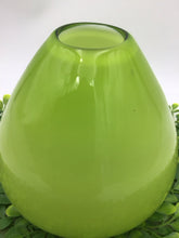 Load image into Gallery viewer, Carlo Moretti Raymor Style Murano Cased Glass Vase Lime Green

