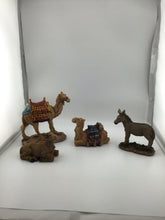 Load image into Gallery viewer, Three Kings Gifts - Lot of 3 sets, 19 Piece Nativity with Real 23k Gold
