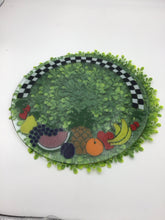 Load image into Gallery viewer, Fused glass checkerboard plate
