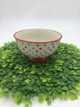 Load image into Gallery viewer, 6" Red Polk a Dot Bowl
