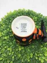 Load image into Gallery viewer, Black &amp; Orange Polka Dot Mug Burton &amp; Burton
