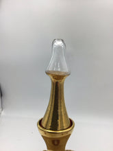 Load image into Gallery viewer, Bohemian glass gold enamel ruby decanter and 5 glasses
