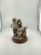 Load image into Gallery viewer, 6" 3 Children Reading a Book, Porcelain Figurine
