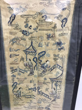 Load image into Gallery viewer, Antique Chinese Framed Hand Embroidered Silk Textile
