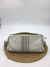 Load image into Gallery viewer, Brighton Purse White leather barrel shoulder bag
