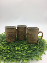 Load image into Gallery viewer, Cottage in Field Speckled Brown Coffee Mug Made In Scotland

