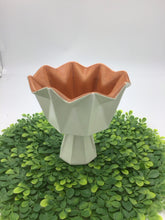 Load image into Gallery viewer, Footed Vase 787 Belle Kogan Mid Century Orange As IS
