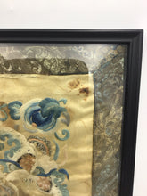 Load image into Gallery viewer, Antique Chinese Silk Embroidered Panel Peaches and Goldfish
