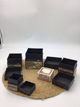 Load image into Gallery viewer, 4PC SET School Days Nesting Boxes Plus 1 Box w Notepad
