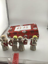 Load image into Gallery viewer, Vermont Country Store Noel Angels Ceramic Candle Holder Quartet
