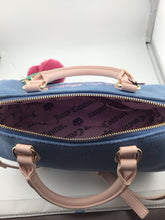 Load image into Gallery viewer, Spill the Juicy Tea Juicy Couture Denim &amp; Pink Purse
