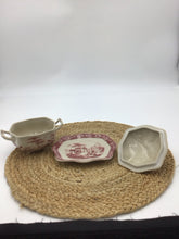 Load image into Gallery viewer, s Old Britain Castles Pink Covered Sugar Bowl With Under plate

