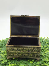 Load image into Gallery viewer, French Style Gold Ormolu JB Finished Metal Trinket Box

