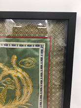 Load image into Gallery viewer, Chinese Embroidered Dragon Mint Green Silk Tapestry
