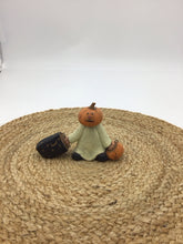Load image into Gallery viewer, Pumpkin Head Ghost Halloween Figurine
