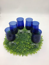 Load image into Gallery viewer, Vingate Sasaki Coronation Cobalt Blue Tea Water Goblets
