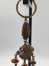 Load image into Gallery viewer, Steven Dweck Bronze Tiger Eye Charm Key Chain
