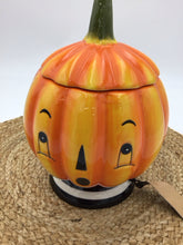 Load image into Gallery viewer, Carnival Cottage Pumpkin Canister by Johanna Parker
