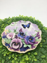 Load image into Gallery viewer, 3D Flowers &amp; Butterfly Hand Painted Ceramic Plate
