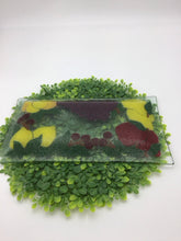 Load image into Gallery viewer, rectangular fused glass fruit plate

