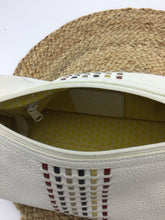Load image into Gallery viewer, Brighton Purse White leather barrel shoulder bag
