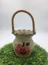 Load image into Gallery viewer, Three Rivers Ruffled Vase w/Pumpkin
