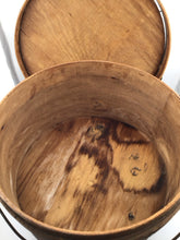 Load image into Gallery viewer, Vintage bentwood pantry box with lid &amp; bail handle
