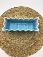 Load image into Gallery viewer, Blue and White Drip Glaze Rectangular Ceramic Planter
