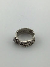 Load image into Gallery viewer, Rare Sterling Silver Brave Spirita Natural Rose Quartz Etched Ring
