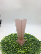 Load image into Gallery viewer, Viking Modernistic Art Deco 1920s Pink Satin Frosted Vase
