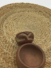 Load image into Gallery viewer, Vintage Native American Pueblo Indian Carved Redware Clay Pots
