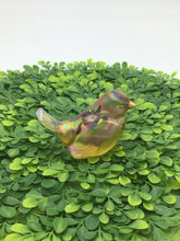 Load image into Gallery viewer, 50th Anniversary BIRD Glass Figurine Hand Painted Signed Cutshaw

