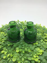 Load image into Gallery viewer, Set/2 Pocahontas Indian Herb Green Glass
