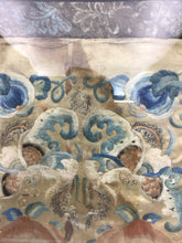 Load image into Gallery viewer, Antique Chinese Silk Embroidered Panel Peaches and Goldfish
