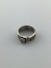 Load image into Gallery viewer, Rare Sterling Silver Brave Spirita Natural Rose Quartz Etched Ring
