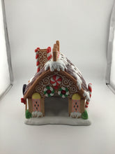 Load image into Gallery viewer, Partylite Christmas Gingerbread Cookie Candy Tea Light House Cottage Village (BOX)
