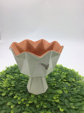 Load image into Gallery viewer, Footed Vase 787 Belle Kogan Mid Century Orange As IS
