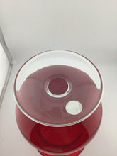 Load image into Gallery viewer, Holiday Gems etched Red 9" footed hurricane/vase BOX
