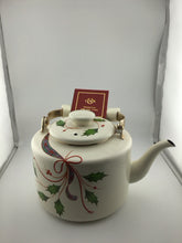 Load image into Gallery viewer, Holiday Nouveau Enamel Whistling Teakettle 2 qt BOX
