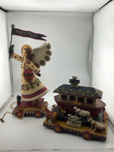 Load image into Gallery viewer, 2-pc Americana Christmas, Angel pulling Ark
