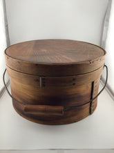 Load image into Gallery viewer, Vintage bentwood pantry box with lid &amp; bail handle
