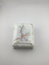 Load image into Gallery viewer, Antique porcelain trinket/hair receiver box
