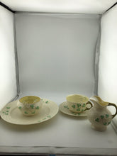 Load image into Gallery viewer, 5 Pc Black Mark Shamrock Tea Cup Saucer Set
