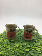 Load image into Gallery viewer, Pumpkin Mugs Three Rivers Pottery Small Mugs
