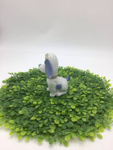 Load image into Gallery viewer, Vintage Blue and White Ceramic Basset Hound Dog Figurine
