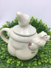 Load image into Gallery viewer, Tom the Piper's Son Holding Pig Ivory 1940s Shawnee Pottery Ceramic
