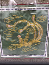 Load image into Gallery viewer, Chinese Embroidered Dragon Mint Green Silk Tapestry
