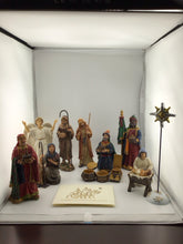 Load image into Gallery viewer, Three Kings Gifts - Lot of 3 sets, 19 Piece Nativity with Real 23k Gold
